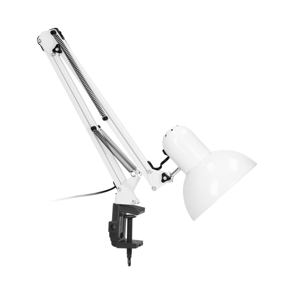 DEON, desk lamp, 10W, E27, steel, white